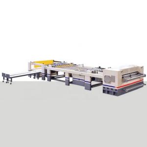 China Two Layer Pneumatic Corrugated Carton Box Making Machine Cardboard Reel Paper Sheet Cutter supplier