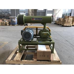 1.5KW-15KW BK Type Three Lobes Roots Blower Of Army Green With Low Noise Economical Energy Consumption