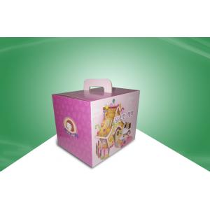 China Small Recyclable Corrugated Paper Food Packaging Boxes OEM / ODM with PET Sheet supplier