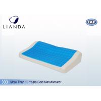 China Classic Cooling Aqua Gel Pillow Memory Foam Spandex Cover , Gel Cooled Pillow on sale