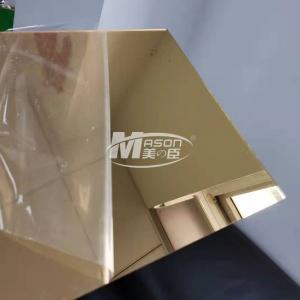 China High Glossy Flexible Plastic Gold Silver Mirror Acrylic Sheet 2mm 2.5mm supplier
