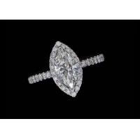 China White Diamond Engagement Ring Lab Diamond Jewelry Custom Marquise Cut Shape classic solitaire on sale