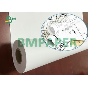 92 Bright White CAD Paper 20LB Inkjet Bond Roll 36''x 500' With 3'' Core