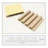 China Modern Design Wood PVC Composite Exterior Wall Cladding Panel Decorative UV Resistant Wpc Wall Panel Cladding wholesale