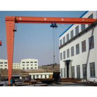 China Industrial Single Girder Semi Gantry Crane 20 Ton Rail Mounted RMG Crane on sale