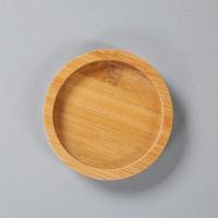 China Natural Wooden Blank Bamboo Coasters For Mug Cup Anti Scratch Table Mat on sale