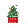China Reusable Felt Christmas Tree Decorations Advent Calendar Waterproof No Fading wholesale