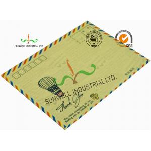Standard Size Kraft Paper Custom Printed Envelopes With UPC Barcode Printing Edge