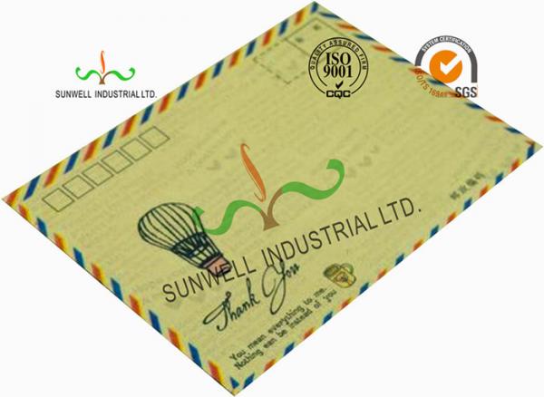 Standard Size Kraft Paper Custom Printed Envelopes With UPC Barcode Printing