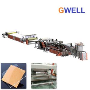 China GPPS Sheet Extrusion Line GPPS Transparent Board Making Machine Long Life And High Output supplier