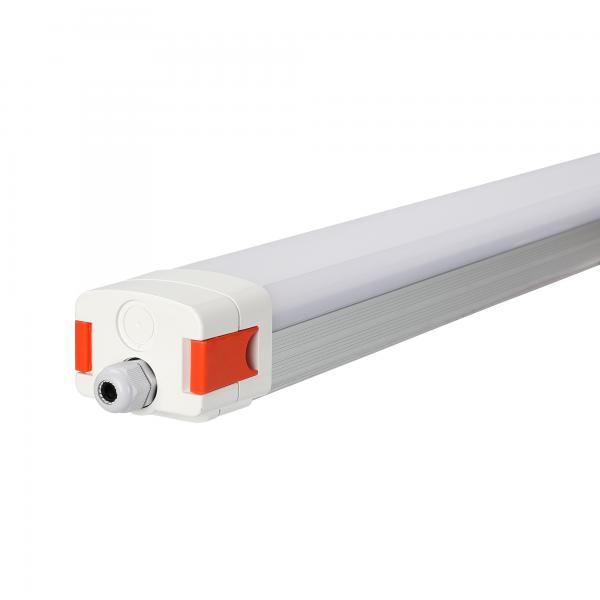 Aluminum Ip65 Tri Proof LED Light , 20-80W Suspended Linear Led Light