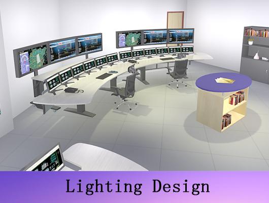 Iluminación del diseño para la sala de control