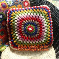 China Handmade Paisley Crochet pillow cushion cover Decorative Cushion Wedding Gift on sale