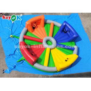 Giant Inflatable Games 8*8m Chow Down Inflatable Hungry Hippos Game For Kids And Adults Playing