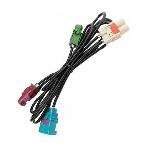 China LVDS 4 Pin FAKRA HSD Cable Wiring Harness For Car Antenna Cable Adapter supplier