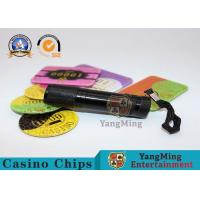 China 365 - 395nm LED Poker Chips UV Flashlight Purple Violet Light Brushed Aluminum Material on sale