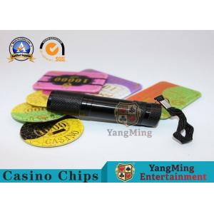 China 365 - 395nm LED Poker Chips UV Flashlight Purple Violet Light Brushed Aluminum Material supplier