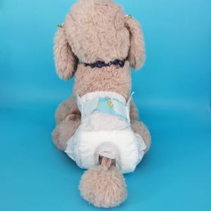 Customized Blue Large Dog Diaper for Pets 3D Leak Prevention Channel