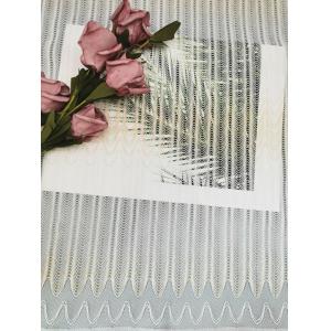 Geo Corded Linear Embroidery Tone - Tone Polyester Lace Trim