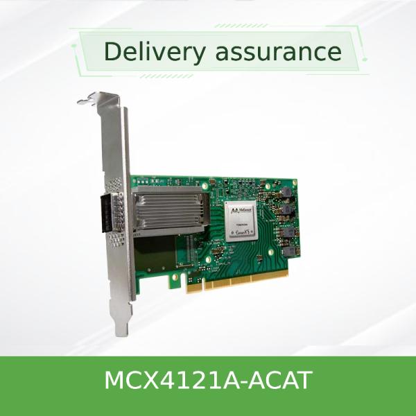 Mellanox ConnectX-4 Lx MCX4121A-ACAT Dual-Port 25GbE SFP28 PCIe3.0 x8 Network Adapter Card with Hardware-accelerated RDMA