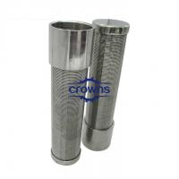 China Customized Wedge Wire Screen Pipe Stainless Steel Slotted Wedge Wire Screen Water Well Tube Drill Pipe on sale