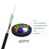 China GYXTW 9 / 125 OS2 Fiber Optic Single Mode Cable 4 - 48 Cores For Duct / Aerial on sale