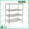 Height 1500mm ESD Storage Shelves / Handle Carts Three Layers Each Castor