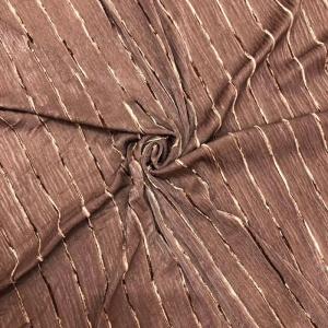 240gsm Sparkling Plush Spandex Velvet Velour Fabric Stripe Jacquard Bronzing