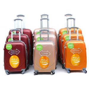 China Polyester Travel ABS PC Luggage Multicolor Waterproof TSA Lock supplier