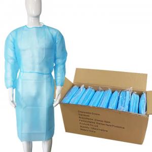 Hospital Pe Pp Non Woven Scrub Suit Sms Level 2 Blue Non Sterile Disposable Isolation Surgicals Gowns Medical Protective