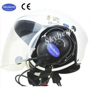 China Black Aviation helmet high quality aircraft helmet light fly helmet for sale fiber glass Pilot helmet supplier