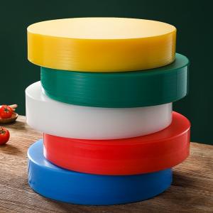 Placas de desbastamento plásticas personalizadas feitas sob encomenda de cinzeladura redondas do HDPE da cozinha para o queijo