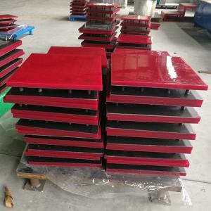 Chute Polyurethane Rubber Sheet Impact Plate Liner With Steel Backing Plate