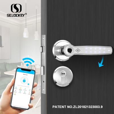 Digital TTLOCK APP Fingerprint Keypad Keyless Smart WIFI Door Lock