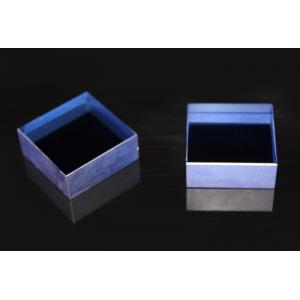 China 10x10mmt Red Green Blue Sapphire Block , Doped Artificial Sapphire Crystal Block supplier