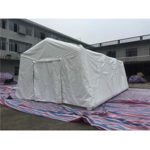 China PVC Air Tight White Inflatable Emergency Tent , Hospital Inflatable Army Medical Tent supplier