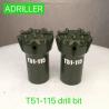 Normal Skirt Top Hammer Drill Bits T51 115mm For Drifting / Tunneling Drilling