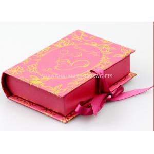 China Book Style Branded Gift Boxes Pink Color Customize paper Unique Socks Packaging supplier