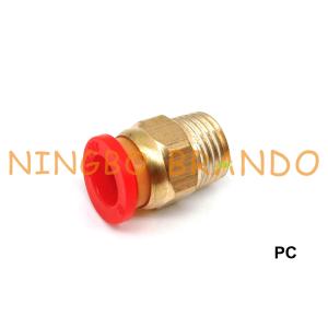 China Empurrar reto masculino do PC o encaixe de mangueira pneumático 1/8 1/4 3/8 1/2” M5 M6 supplier