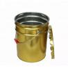 China Offest Pringting 20 Liter Painted Metal Buckets With Flower Shape Lid wholesale
