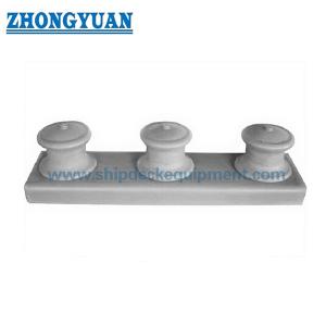 China JIS F 2014 Steel Plate Fabricated Rollers Open Type 3 Rollers Shipside  Fairlead Ship Mooring Equipment supplier