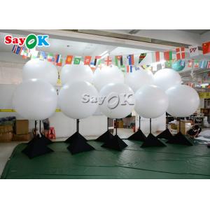 China Event Advertising Inflatable Lighting Decoration Stainless Steel Tripod Balloon With Halogen Light supplier