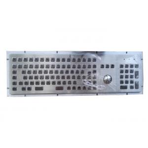 107 Keys USB Metal Computer Keyboard With Industrial Trackball / Numeric Keypad