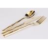 Vaisselle d'or de Newto/vaisselle plate de haute qualité en bambou d'or/couverts