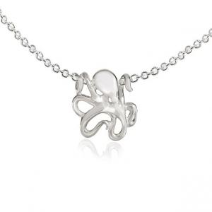 China Miniature Octopus Necklaces for Women Sterling Silver- Octopus Jewelry for Women, Sea Life Jewelry, Octopus Gifts supplier