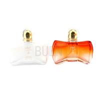 China Glass Perfume Spray Bottle With Double Layer Sand Cover Bayonet 50ml on sale