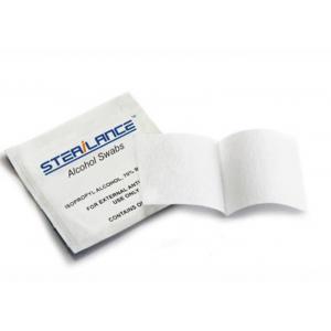China SteriLance Alcohol Prep Swabs Alcohol Pad 70 Isopropyl Skin Prior Injection Lancing supplier