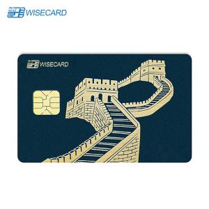 China Business PVC Chip Card With Imitate Metal Sinking Carving Technology supplier