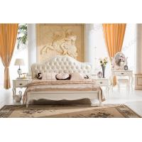 China Rococo furniture, solid wood double bed 8009 on sale