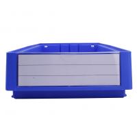 China Customized Logo Eco-friendly Stack Bin Plastic Organizer Box with Divider Office Storage Shelf Bin on sale